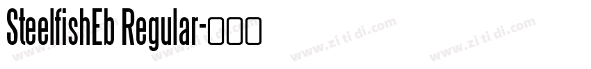 SteelfishEb Regular字体转换